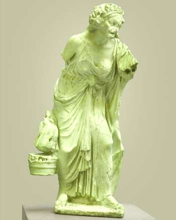 figura para el jardín esculpida en piedra de la antigua grecia 